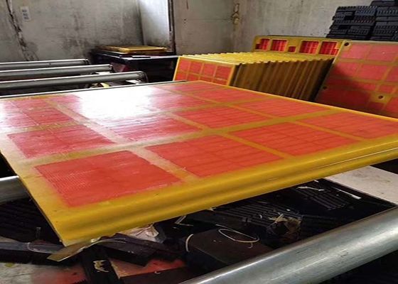Pannello per vaglio dewatering in poliuretano con lunga durata, alta efficienza di vagliatura e basso rumore per applicazioni minerarie